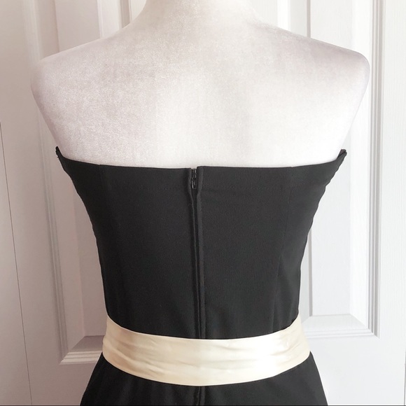 Vintage Ruby Rox Juniors' Black & Ivory Strapless Dress - Picture 14 of 16